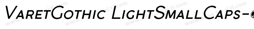 VaretGothic LightSmallCaps字体转换